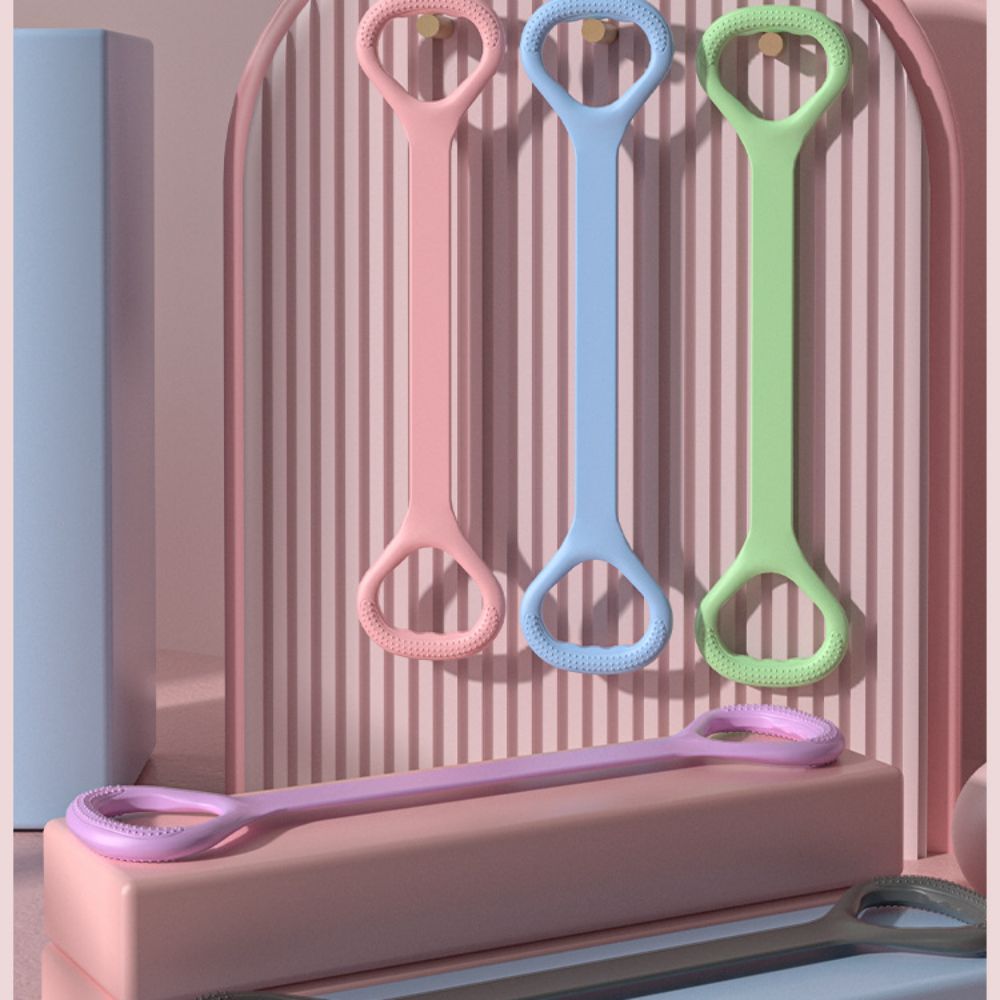 Растяжка мышц Йога Эспандер 8 Форма Фитнес Эспандеры Петля Йога Пилатес фиолетовый