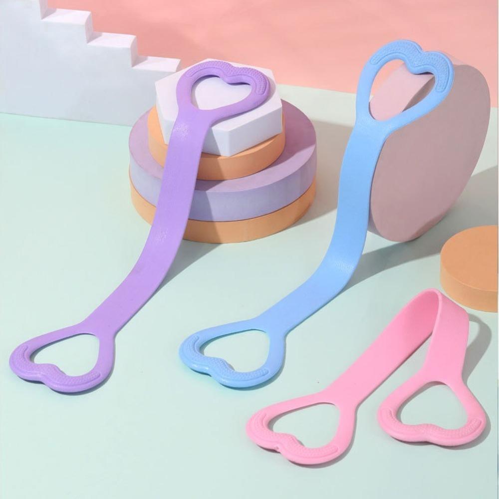 Love Shape Йога Растяжка Пояс Эластичный Петля Натяжение Пояс Йога Пилатес Фитнес фиолетовый